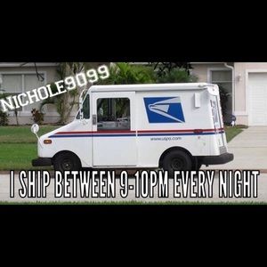 Shipping turn around time - nightly 9-10pm